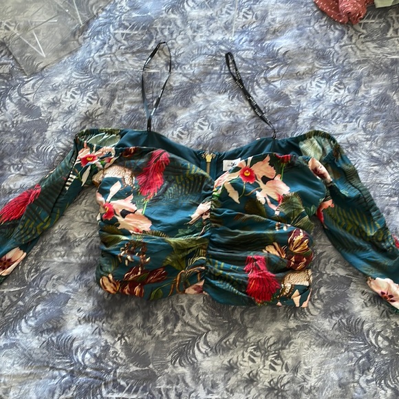 Sheike Tops - Sheike off shoulder floral top size  14 comfortably too only worn once